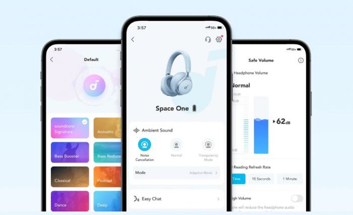 Bluetooth-гарнітура Anker SoundCore Space One Blue (A3035G31)