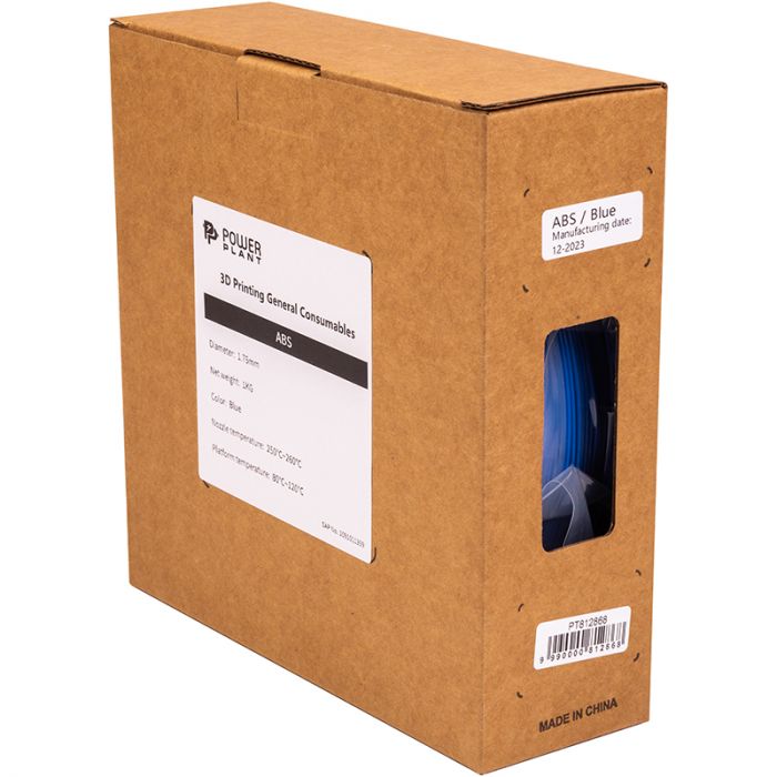 ABS-пластик PowerPlant Filament для 3D-принтера 1.75 мм 1 кг, синій (PT812868)