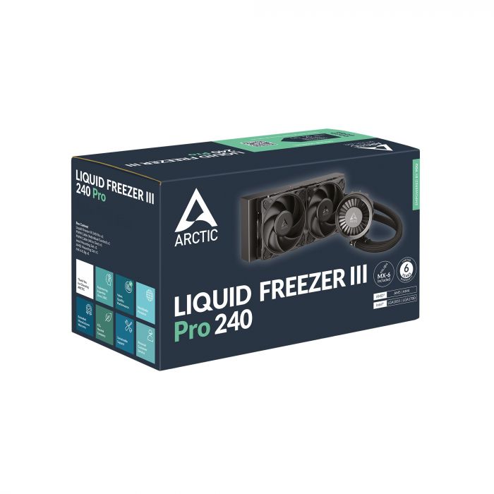 Система водяного охолодження Arctic Liquid Freezer III Pro 240 Black (ACFRE00178A)