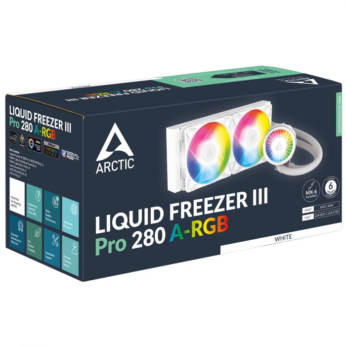 Система водяного охолодження Arctic Liquid Freezer III Pro 280 A-RGB White (ACFRE00187A)