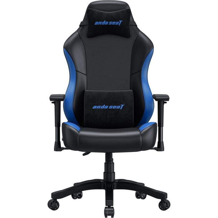 Крісло для геймерів Anda Seat Luna Size L PVC Black/Blue (AD18-48-BS-PV)
