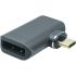 Адаптер PowerPlant USB Type-C - DisplayPort (M/F) Black (CA914265)