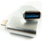 Адаптер Dengos OTG USB-Lightning Silver (ADP-016)