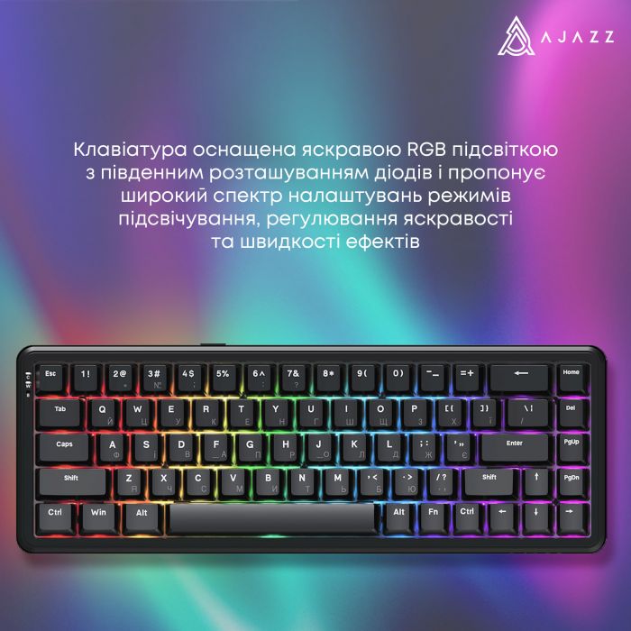 Клавіатура Ajazz AK680 Max Magnetic Switch Black (AK680-WM-B-A)