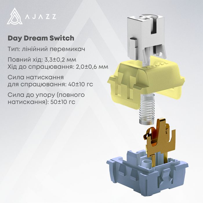Клавіатура бездротова Ajazz AK820 Max Plus Day Dream Switch Black (AK820MAX-DD-BGY)
