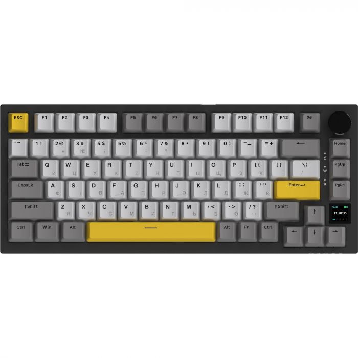 Клавіатура бездротова Ajazz AK820 Pro Gift Switch Black (AK820PRO-G-BGY)