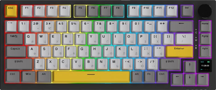 Клавіатура бездротова Ajazz AK820 Pro Gift Switch Black (AK820PRO-G-BGY)