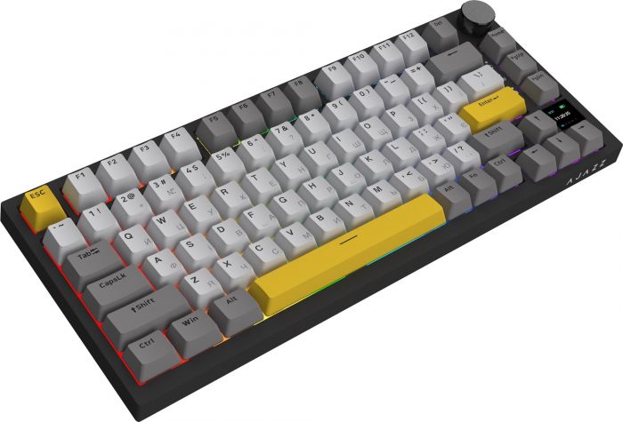 Клавіатура бездротова Ajazz AK820 Pro Gift Switch Black (AK820PRO-G-BGY)