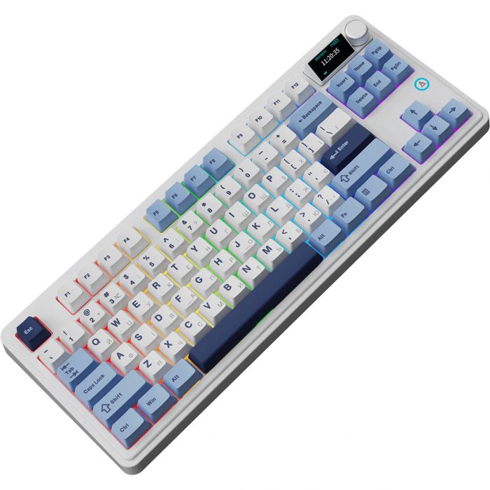 Клавіатура бездротова Ajazz AK870 Plus Murad Switch White (AK870-MU-BWD)