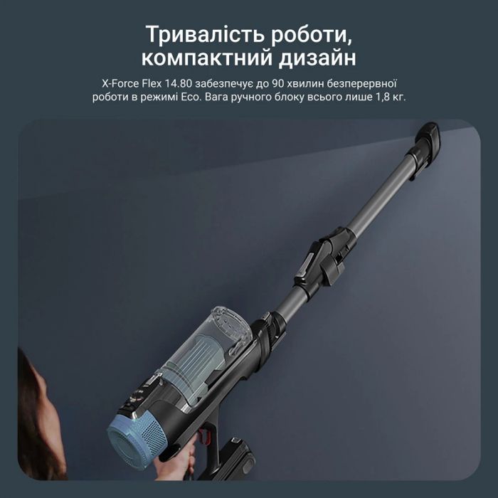 Акумуляторний пилосос Rowenta X-Force Flex 14.80 Animal Aqua RH9BC1WO