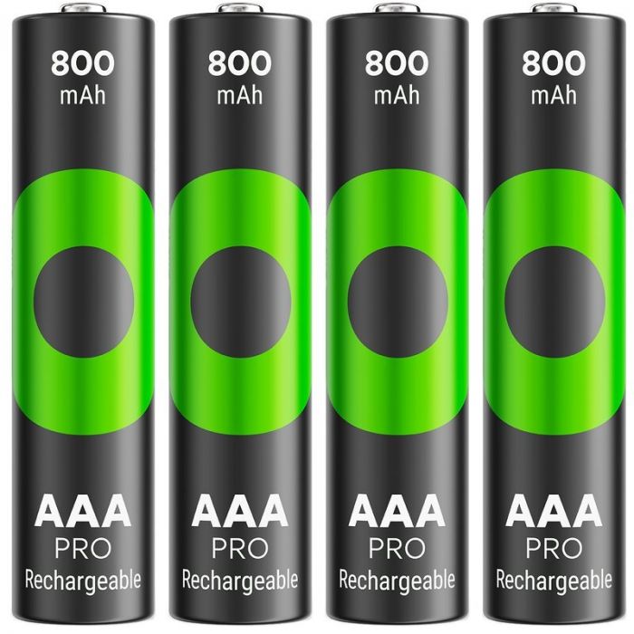 Акумулятори GP Recyko Pro Eco AAA/HR03 NI-MH 800mAh Box 4 шт
