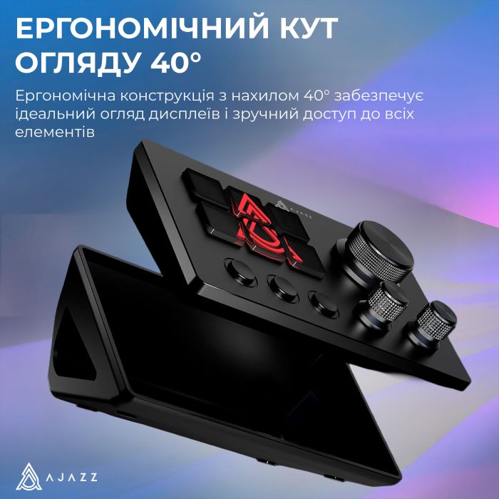 Контролер для стримінгу Ajazz AKP03E USB Black