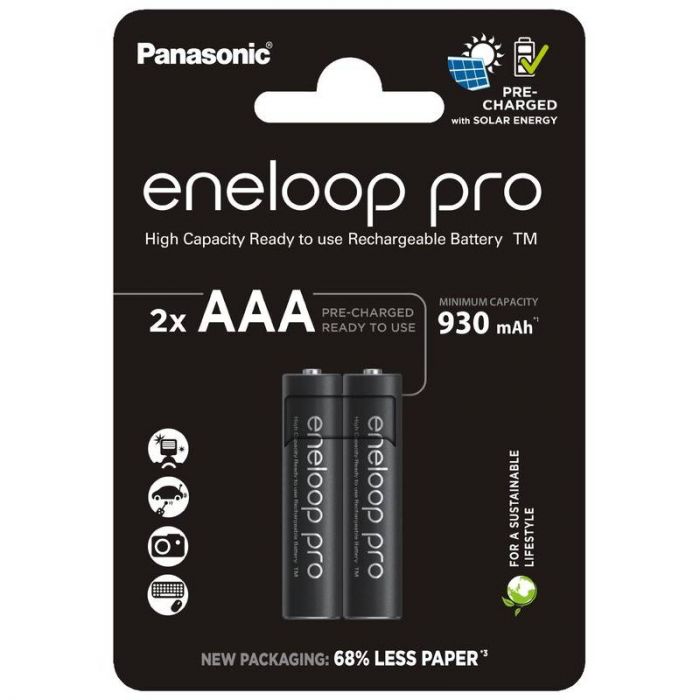 Акумулятори Panasonic Eneloop Pro AAA/HR03 NI-MH 930 mAh BL  2 шт 