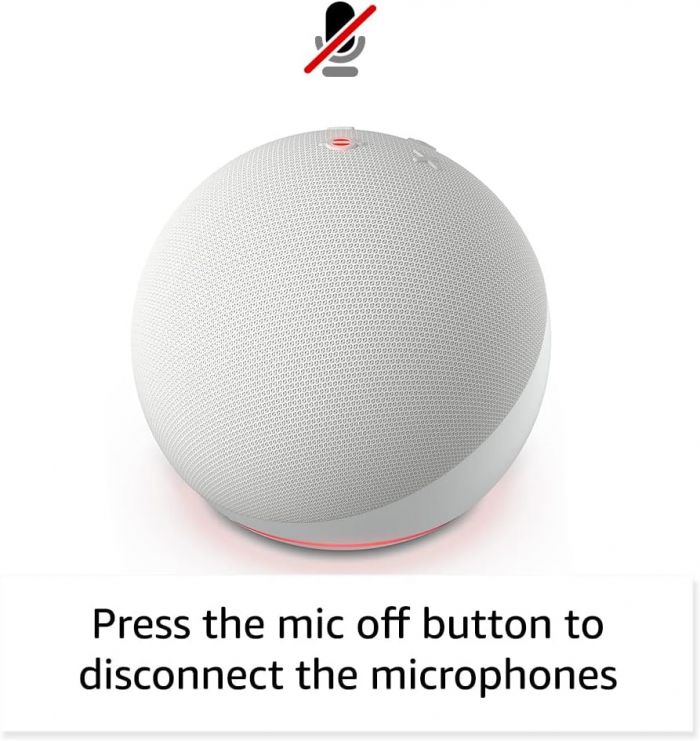 Акустична система Amazon Echo Dot (5th Gen) Smart Speaker with Alexa Glacier White_US