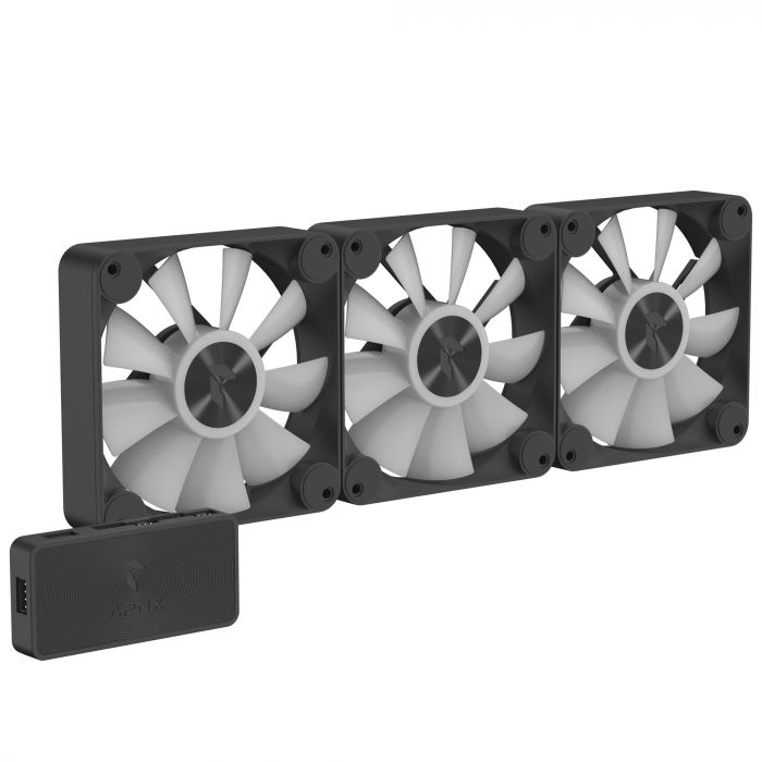 Вентилятор APNX FP1-120 ARGB Black - 3 Pack (APF3-PF11257.11)