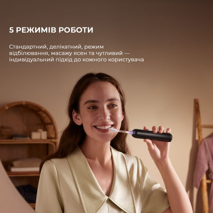 Зубна електрощітка Mova Fresh Black (ATB13A-BK)