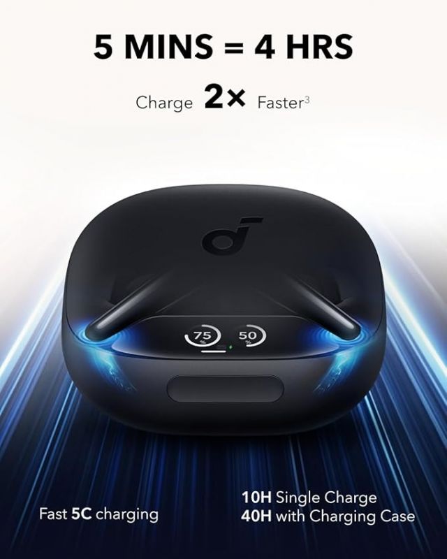 Bluetooth-гарнітура Anker SoundCore Liberty 4 Pro Black Matte (A3954G11)