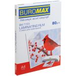 Плівка для ламінування Buromax (BM.7723), глянцева, А4, 80мк, 100 шт