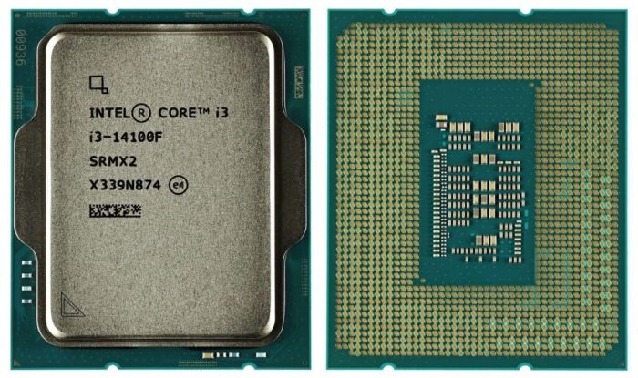 Процесор Intel Core i3 14100F 3.5GHz (12MB, Raptor Lake Refresh, 60W, S1700) Box (BX8071514100F)
