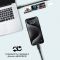 Комплект кабелів Promate USB Type-C - USB Type-C (M/M), 3A, 60W, 0.3 м, 1.2 м, 2 м Black (cablekit-cc.black)