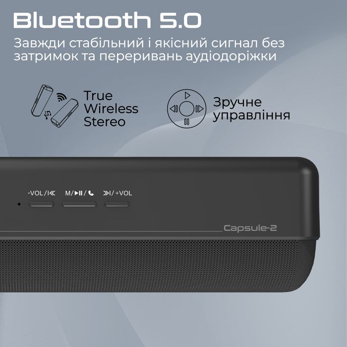 Акустична система Promate Capsule-2 6W Black