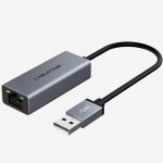 Мережевий адаптер Cabletime USB 100Mbps Ethernet, 0.15m,Space Grey (CB52G)
