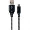 Кабель Cablexpert USB - USB Type-C V 2.0 (M/M), 2 м, Black/White (CC-USB2B-AMCM-2M-BW)