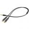 Аудіо-кабель Cablexpert 3.5 мм - 2х3.5 мм (M/F), 0.2 м, чорний (CCA-417M)