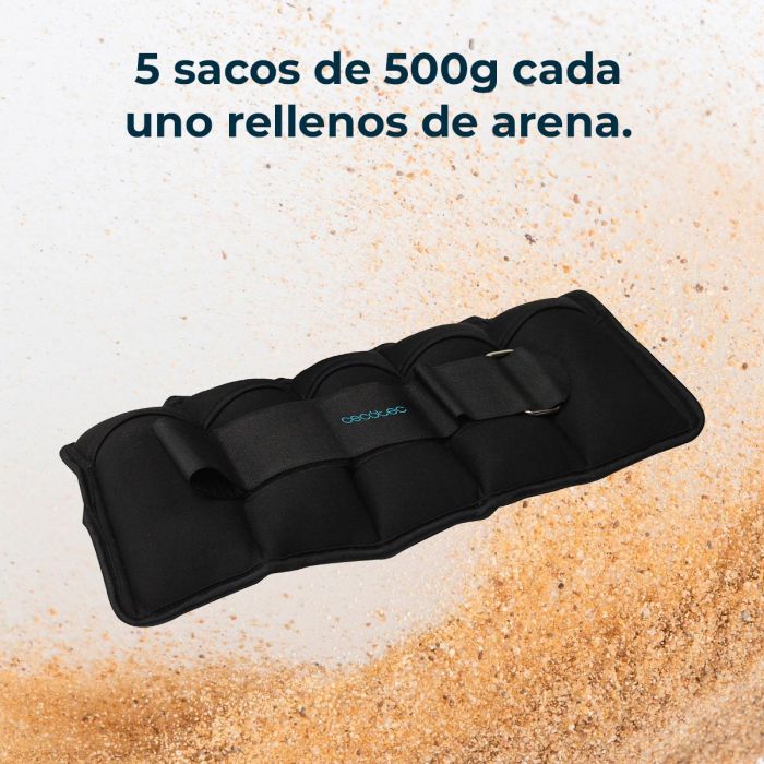 Обтяжувачі Cecotec Drumfit AnkleBell 2500 Neo (2шт по 2,5кг) (CCTC-07208)