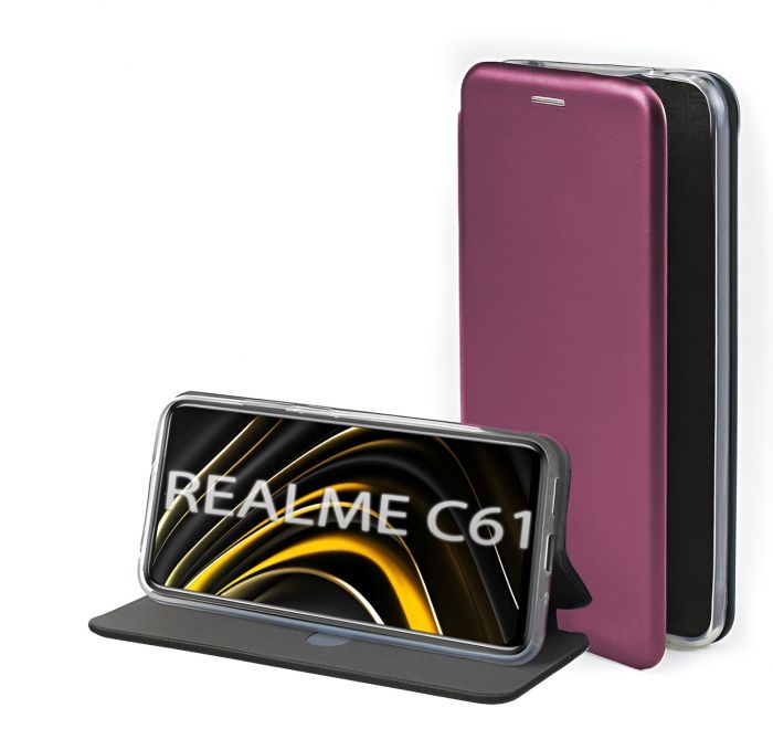 Чохол-книжка BeCover Exclusive для Realme C61 Red Wine (712556)