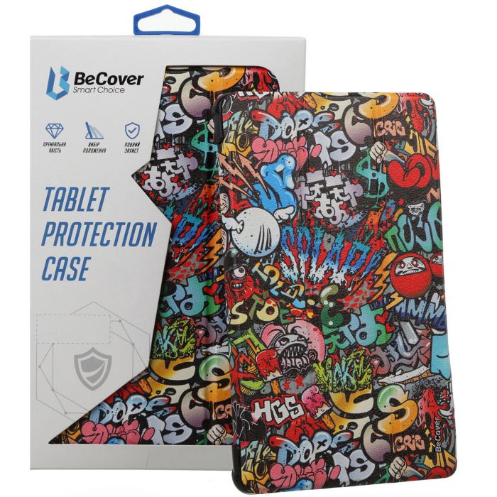 Чохол-книжка BeCover Flexible TPU Mate для Samsung Galaxy Tab S9 (SM-X710/SM-X716)/S9 FE (SM-X510/SM-X516B) Graffiti (712534)