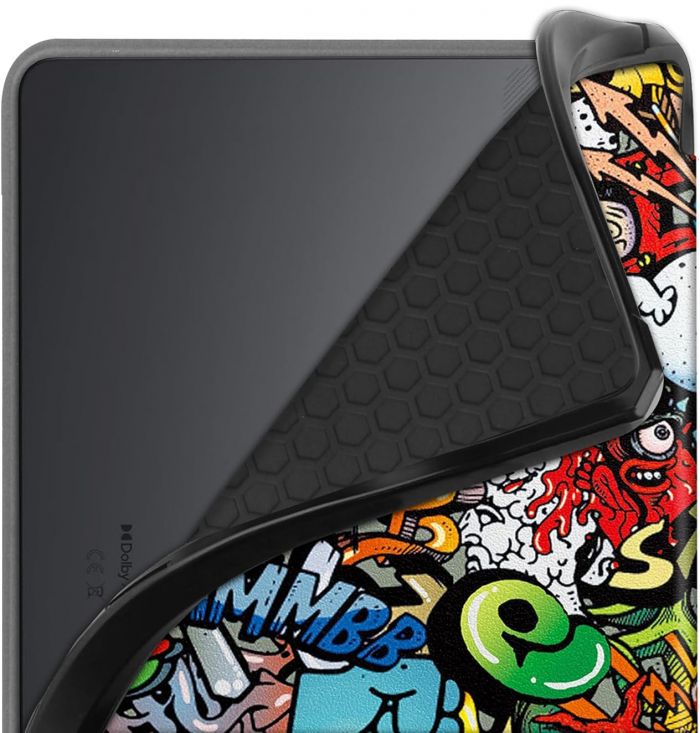 Чохол-книжка BeCover Flexible TPU Mate для Samsung Galaxy Tab S9 (SM-X710/SM-X716)/S9 FE (SM-X510/SM-X516B) Graffiti (712534)