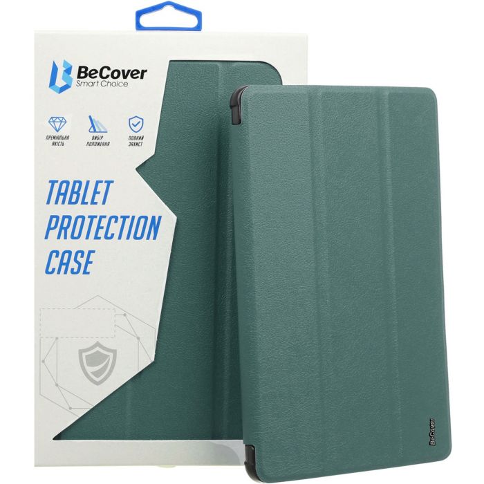 Чохол-книжка BeCover Soft Edge TPU для Xiaomi Redmi Pad SE 8.7 Dark Green (712566)