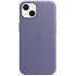 Чохол-накладка Apple Leather Case with MagSafe для Apple iPhone 13 Wisteria (MM163)