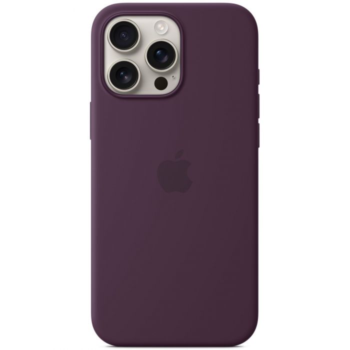 Чохол-накладка Apple Silicone Case with MagSafe для Apple iPhone 16 Pro Max Plum (MYYW3)