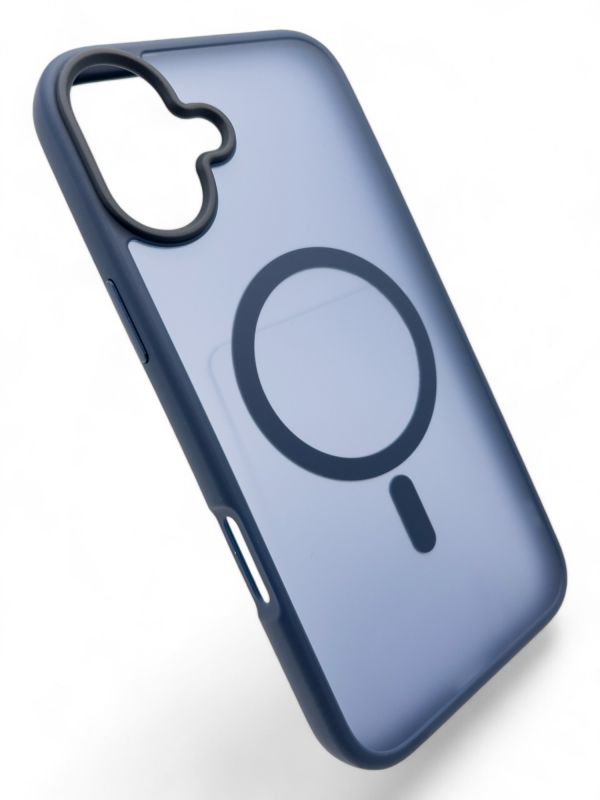 Чохол-накладка BeCover Metal Buttons Case MagSafe для Apple iPhone 16 Plus Blue (712094)