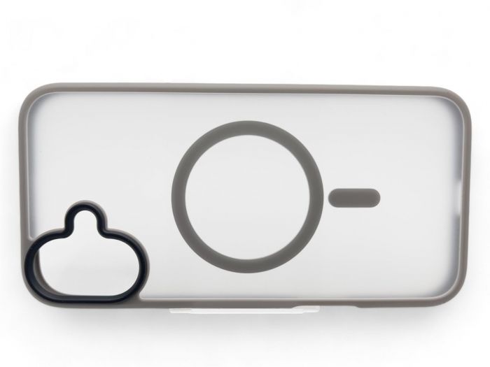 Чохол-накладка BeCover Metal Buttons Case MagSafe для Apple iPhone 16 Plus Gray (712095)
