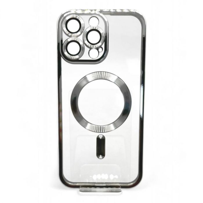 Чохол-накладка BeCover TPU Chrome Case MagSafe для Apple iPhone 16 Pro Max Silver (712088)