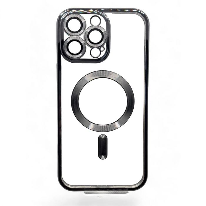Чохол-накладка BeCover TPU Chrome Case MagSafe для Apple iPhone 16 Pro Black (712080)