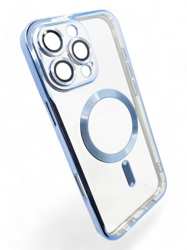 Чохол-накладка BeCover TPU Chrome Case MagSafe для Apple iPhone 16 Pro Max Sierra Blue (712087)