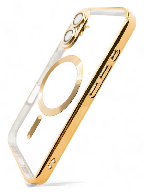 Чохол-накладка BeCover TPU Chrome Case MagSafe для Apple iPhone 16 Plus Gold (712076)
