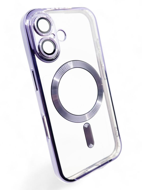 Чохол-накладка BeCover TPU Chrome Case MagSafe для Apple iPhone 16 Plus Purple (712079)