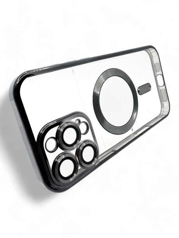 Чохол-накладка BeCover TPU Chrome Case MagSafe для Apple iPhone 16 Pro Max Black (712085)