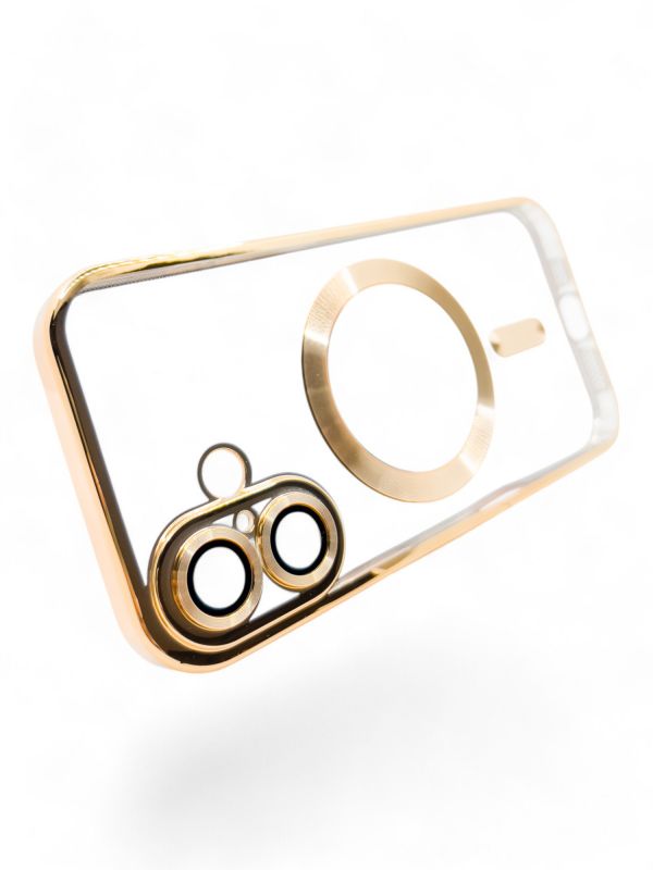 Чохол-накладка BeCover TPU Chrome Case MagSafe для Apple iPhone 16 Plus Gold (712076)