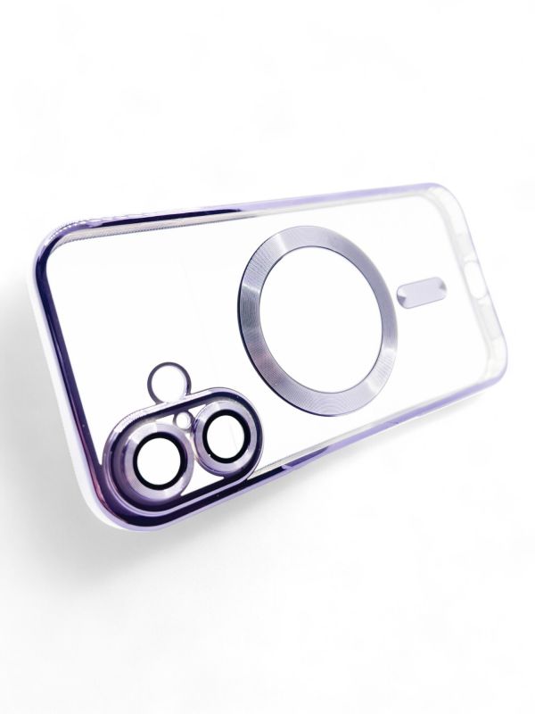 Чохол-накладка BeCover TPU Chrome Case MagSafe для Apple iPhone 16 Plus Purple (712079)