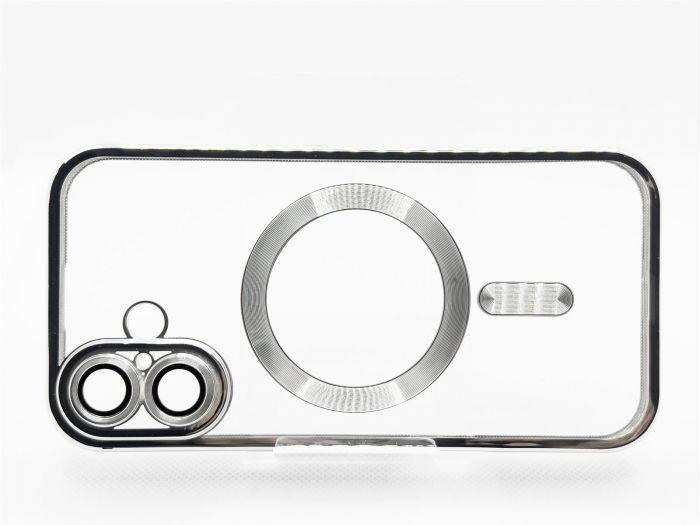 Чохол-накладка BeCover TPU Chrome Case MagSafe для Apple iPhone 16 Plus Silver (712078)