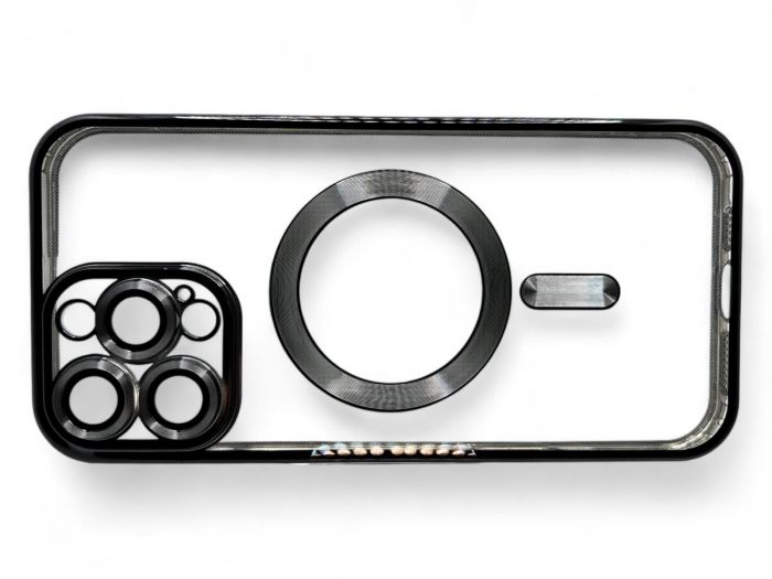 Чохол-накладка BeCover TPU Chrome Case MagSafe для Apple iPhone 16 Pro Black (712080)