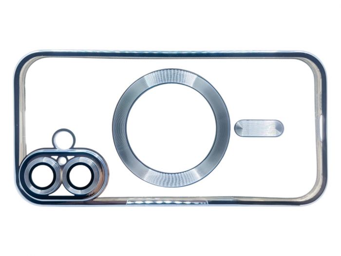 Чохол-накладка BeCover TPU Chrome Case MagSafe для Apple iPhone 16 Sierra Blue (712072)