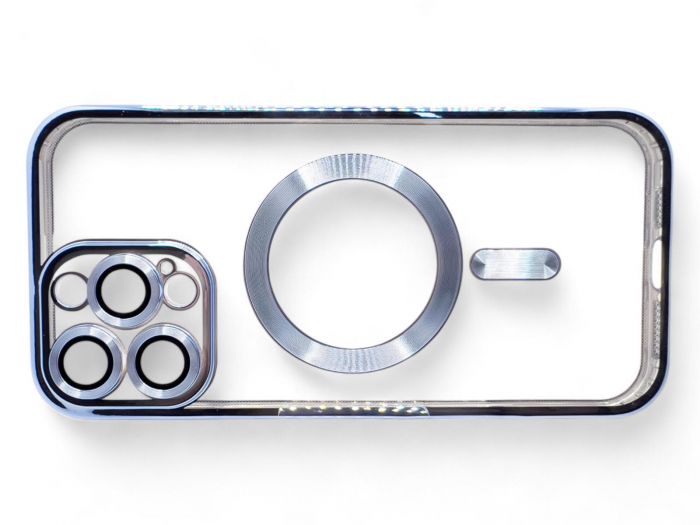 Чохол-накладка BeCover TPU Chrome Case MagSafe для Apple iPhone 16 Pro Sierra Blue (712082)