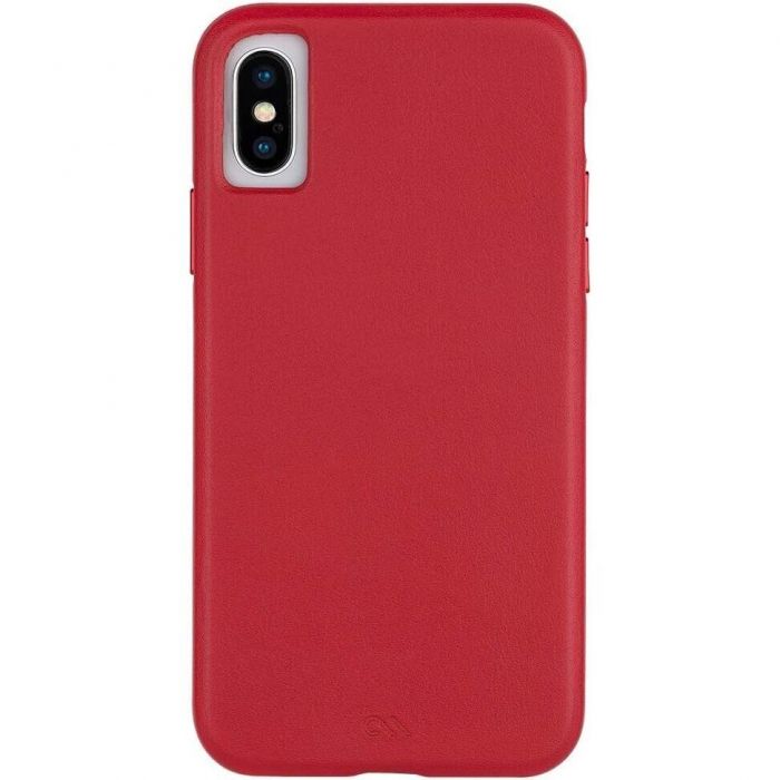 Чохол-накладка Case-Mate Barely There Leather для Apple iPhone X / iPhone XS Red (CM037748)